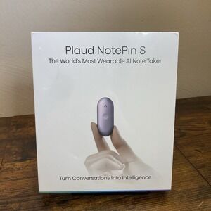 Plaud NotePin S AI Voice Recorder 64GB 112 Languages Wearable Purple